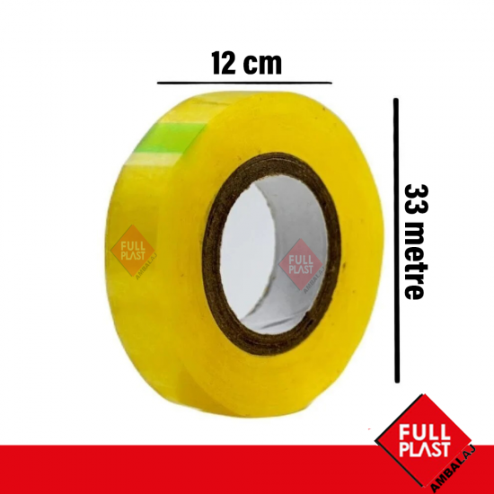 12mmx33 metre Şeffaf Para Bandı