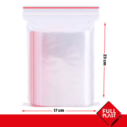 17x23 cm Şeffaf Kilitli Poşet