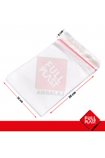 22x30+5 cm OPP Jelatin Bantlı Poşet